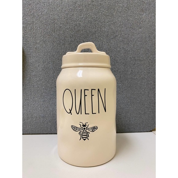Rae Dunn Artisan Collection by Magenta Queen Bee Canister w lid, picture of Bee - Picture 9 of 10